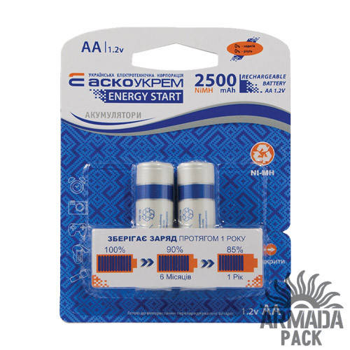 

Аккумулятор Аско Укрем NH-AA 2500 ENERGY START (2 шт)