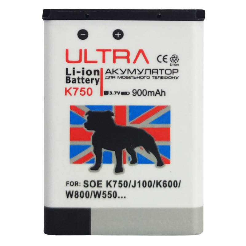 

Акумулятор iENERGY SONY ERICSSON BST-37 K750 (900 mAh)