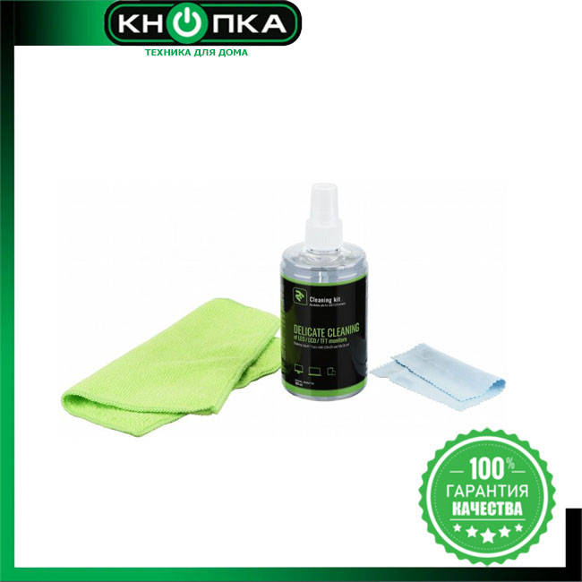 

Набор для чистки экранов 2E 300ml Liquid for LED/LCD + 2 салфетки 20X20 10X10 см