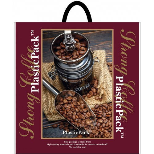

Полиэтиленовый пакет с петлевой ручкой 470*490 мм Кофе