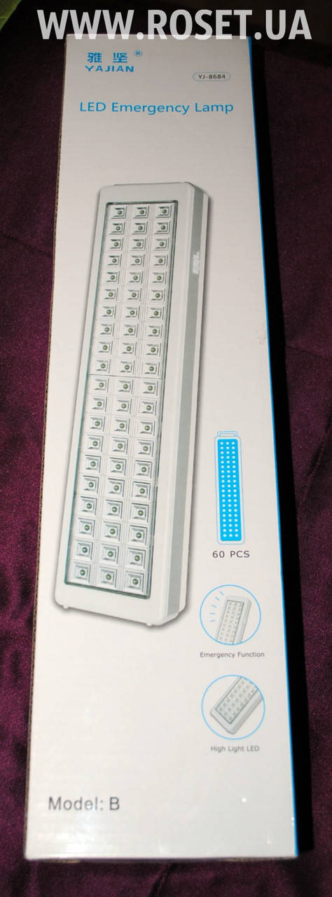 

Светодиодная LED Лампа Аккумуляторная SMD Emergency Lamp YJ 8684