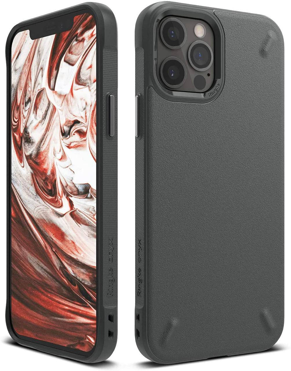 

Чехол ringke для iPhone 12/12 Pro (6.1") Onyx Black (Basic), Черный
