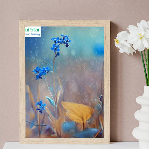 

Алмазная мозаика "Васильки", картина стразами. Матовая. 20*30 см