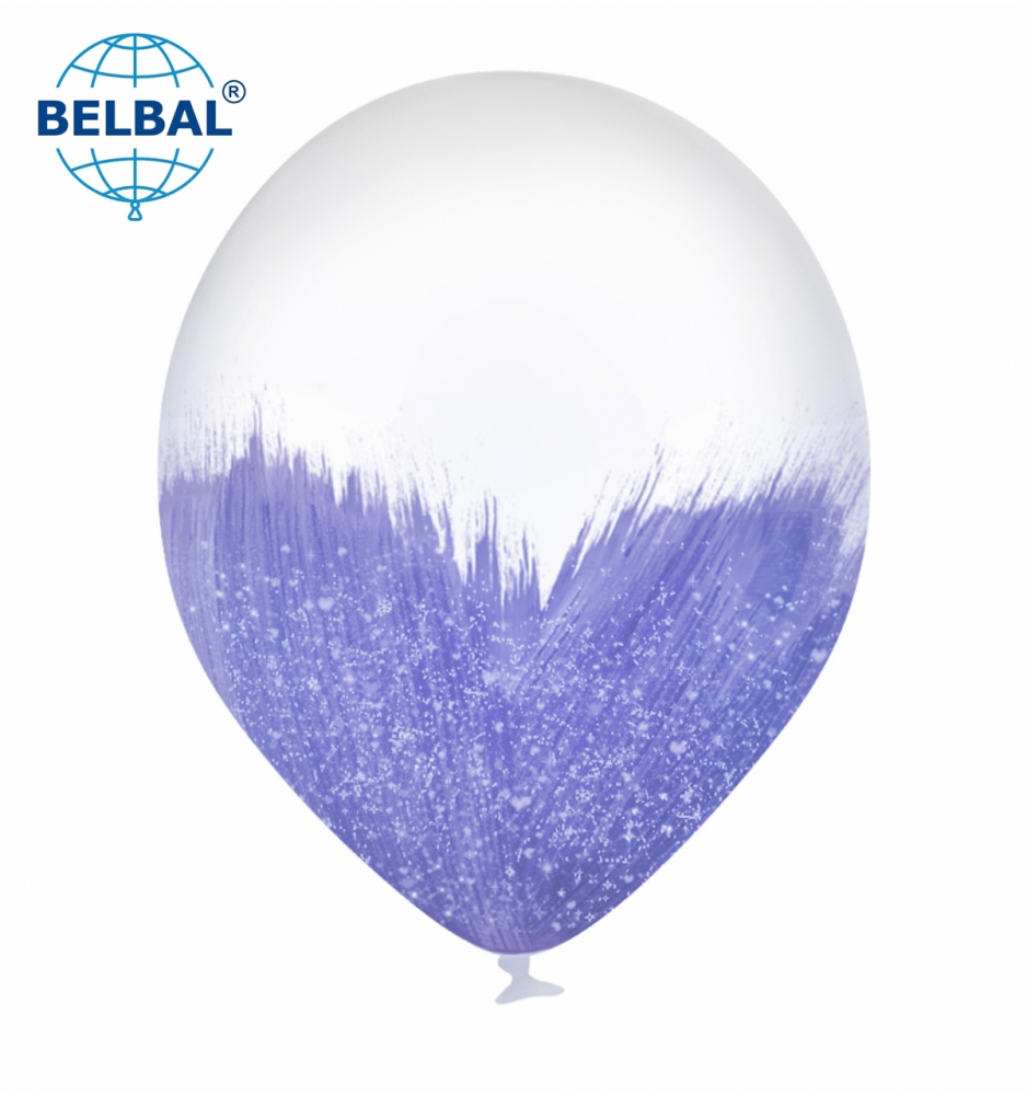 

Латексный шарик BELBAL 12" (30 см) BRUSH SHINE/ Браш с глиттером лавандовый, Лиловый