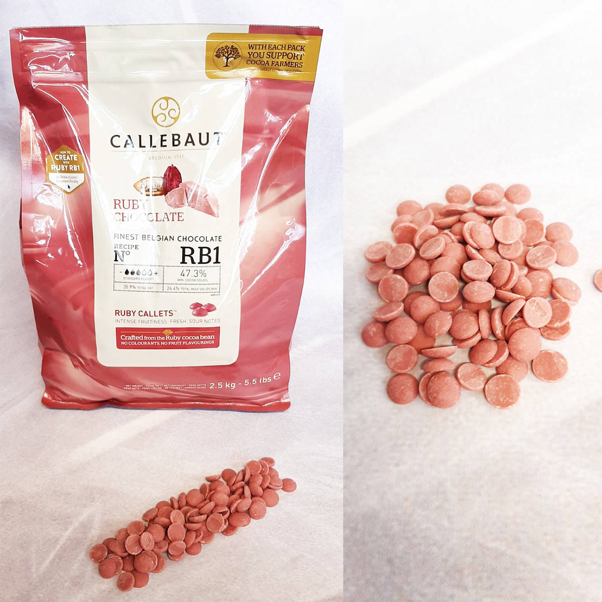 

Бельгийский шоколад РУБИ, RUBY Barry Callebaut (Барри Каллебаут), 100гр