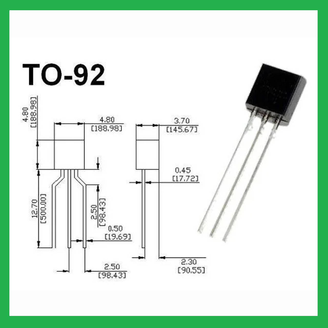 

Транзистор биполярный 2SA1015 TO-92 PNP, 50В, 0.15А