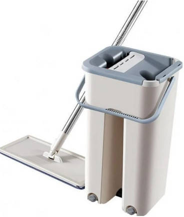 

Швабра с отжимом Scratch Cleaning Mop для дома, Бежевый