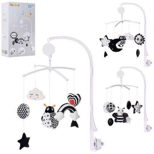 

KMRAT11 Карусель музыкальная заводная на кроватку подвески 5шт, плюш, в кор-ке 20-34-8 см