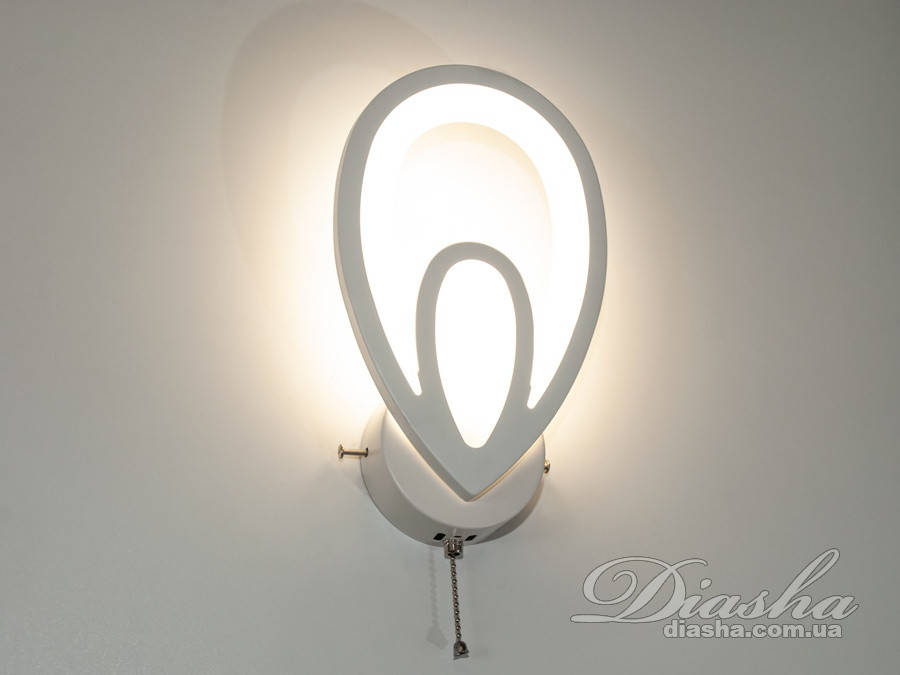 

LED бра капелька 19W цвет белый Диаша&MB2328/1WH
