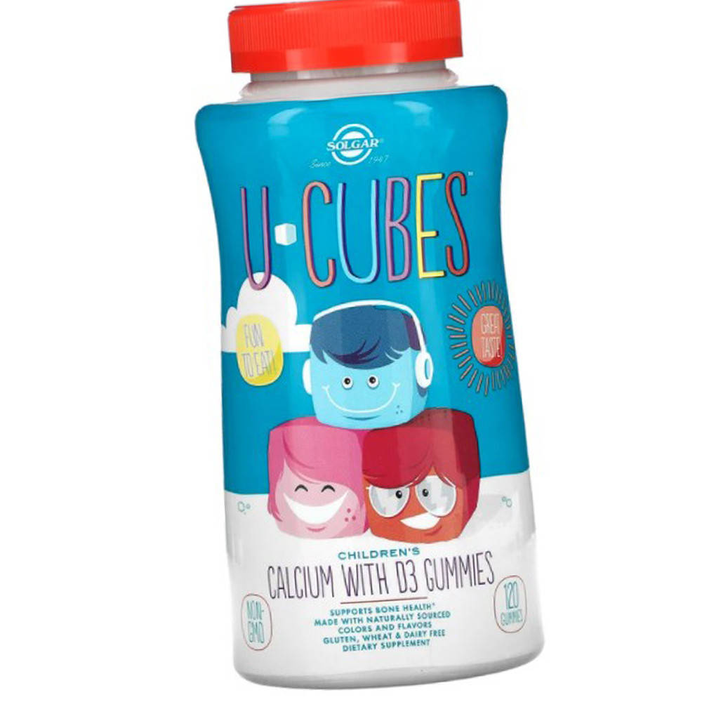 

Кальций Д3 для детей Солгар Solgar U-Cubes Children's Calcium with D3 60 таблеток