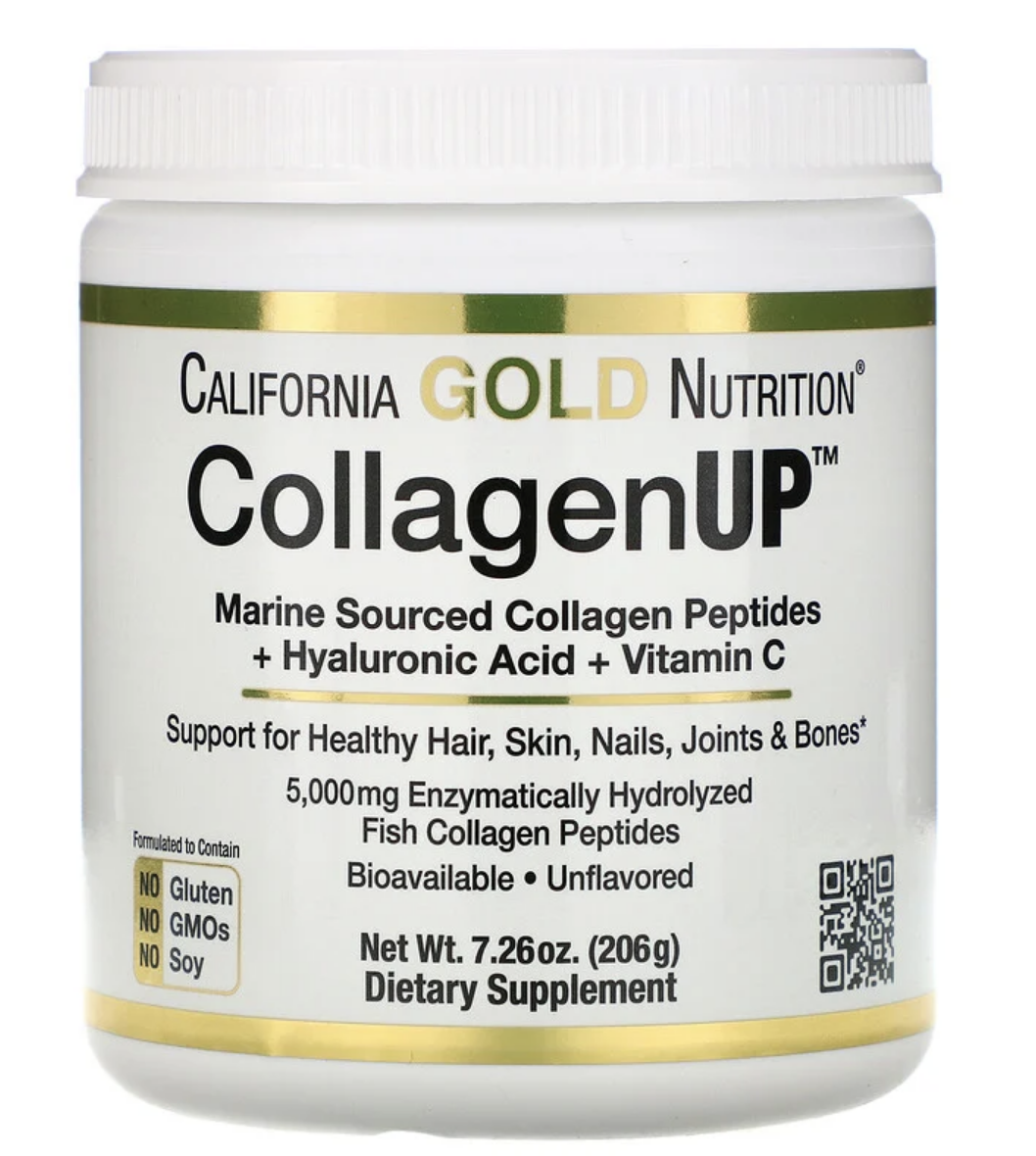 

California Gold Nutrition, CollagenUP, морской коллаген, гиалуроновая кислота и витамин C, без ароматизаторов
