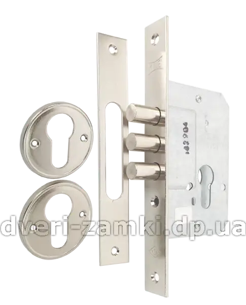 

Корпус врезного замка Kale 189 3M никель 45 мм