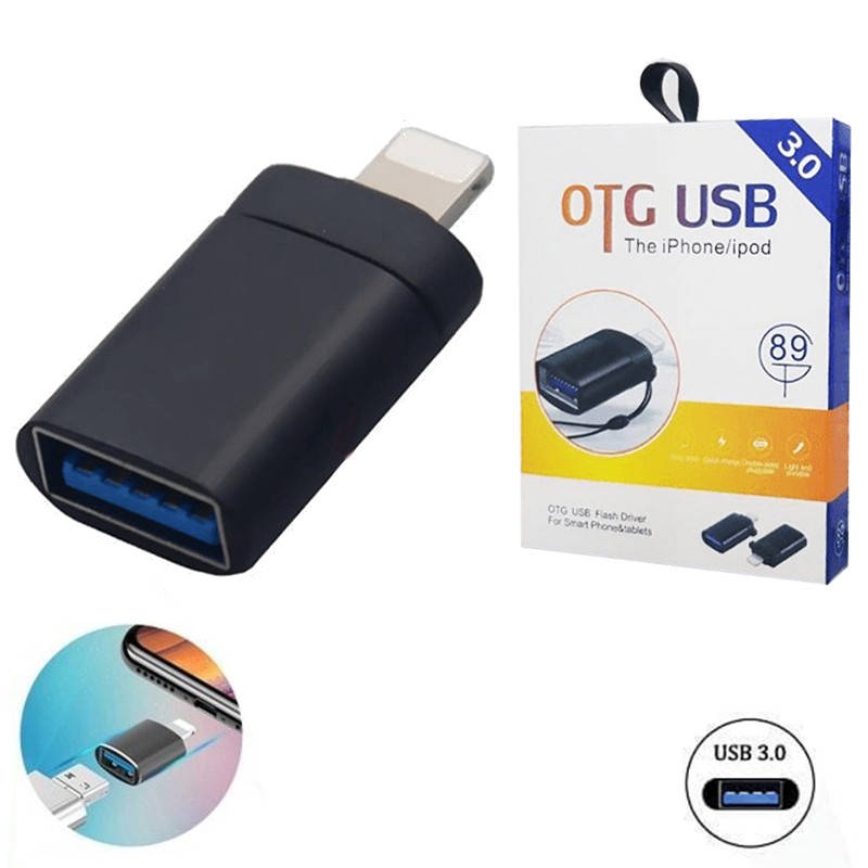 

Переходник адаптер OTG USB3.0 на iPhone GP-89 Черный