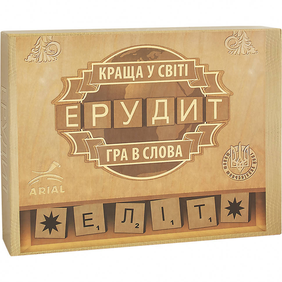 

Настольная игра Arial Эрудит-Элит (укр.) 910220, World-of-Toys