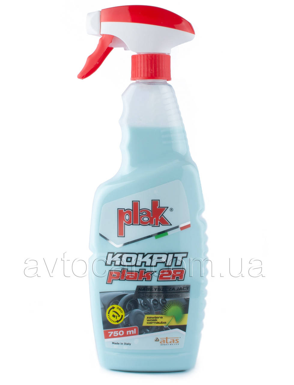 

Полироль для пластика, резины, дерева ATAS Plak 2r (Италия) 750мл