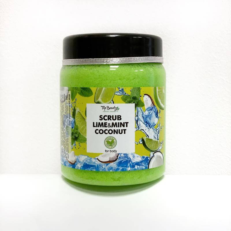 

Скраб для тела Top Beauty банка 250 мл Lime-Mint-Coconut