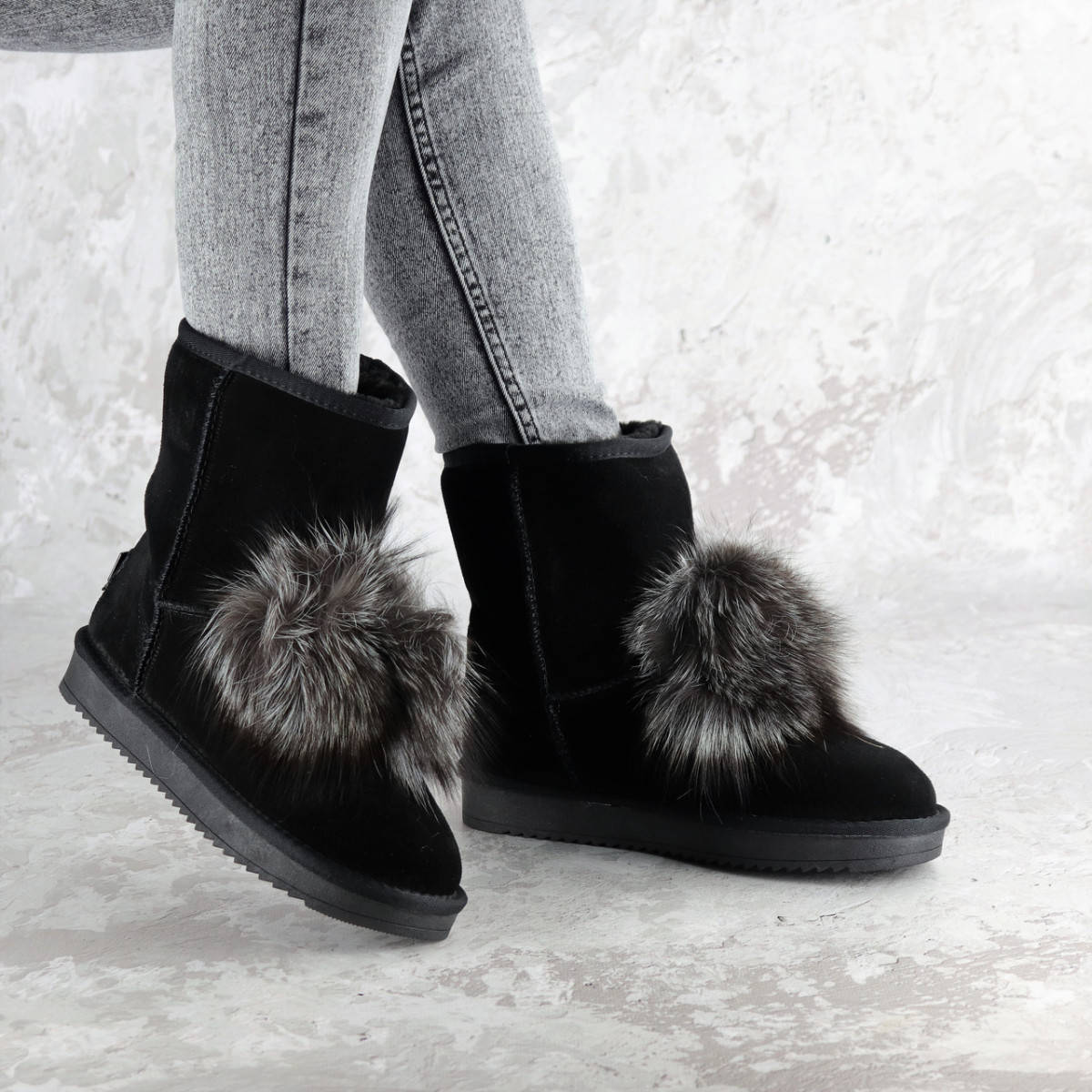 

Угги женские Fashion Buford 2337 37 размер 24 см Черный BF