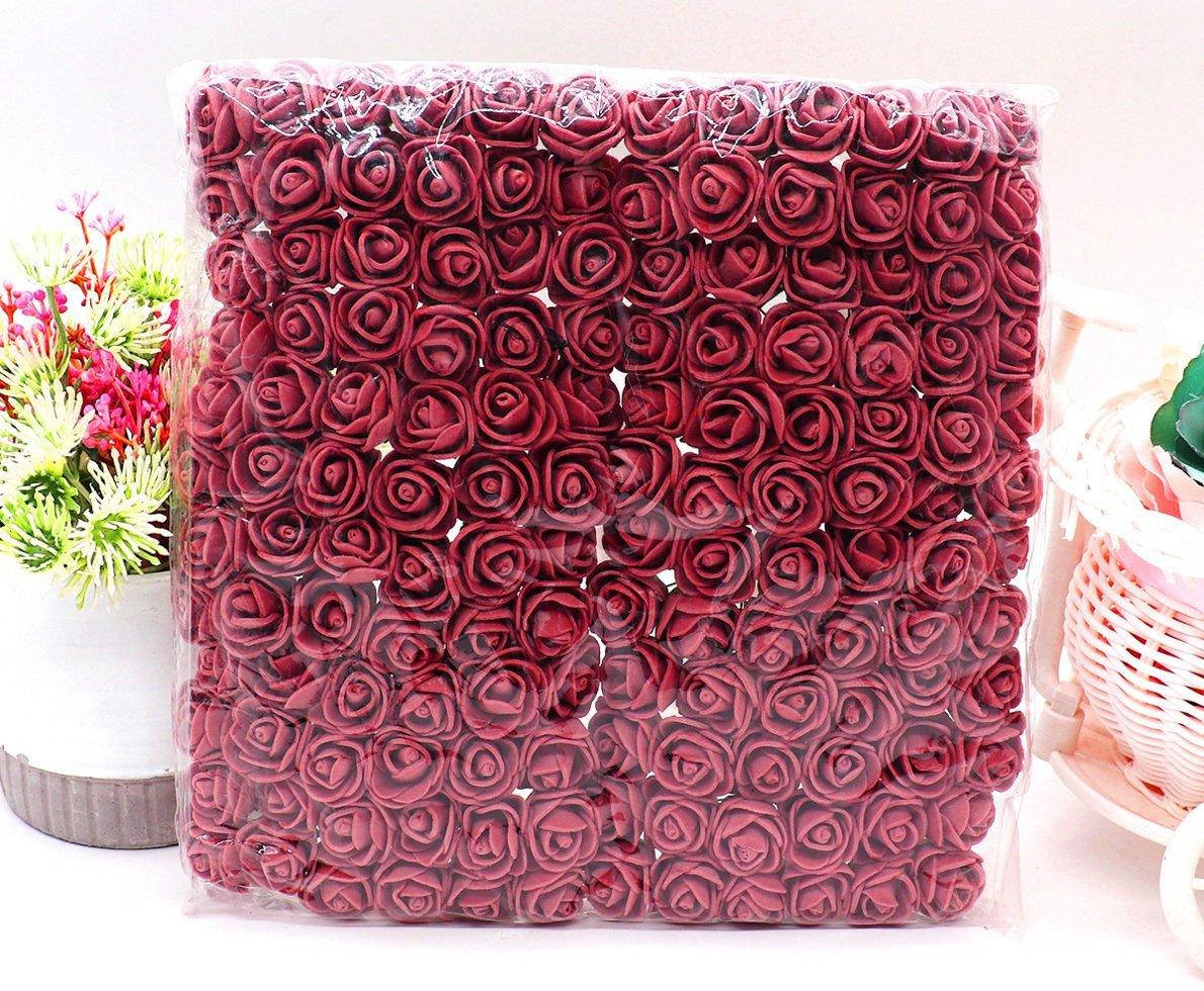 

Розочки из фоамирана (144шт) Бордо