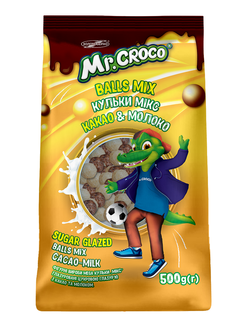 

Кульки Мікс какао та молоко Mr.Croco 500 г