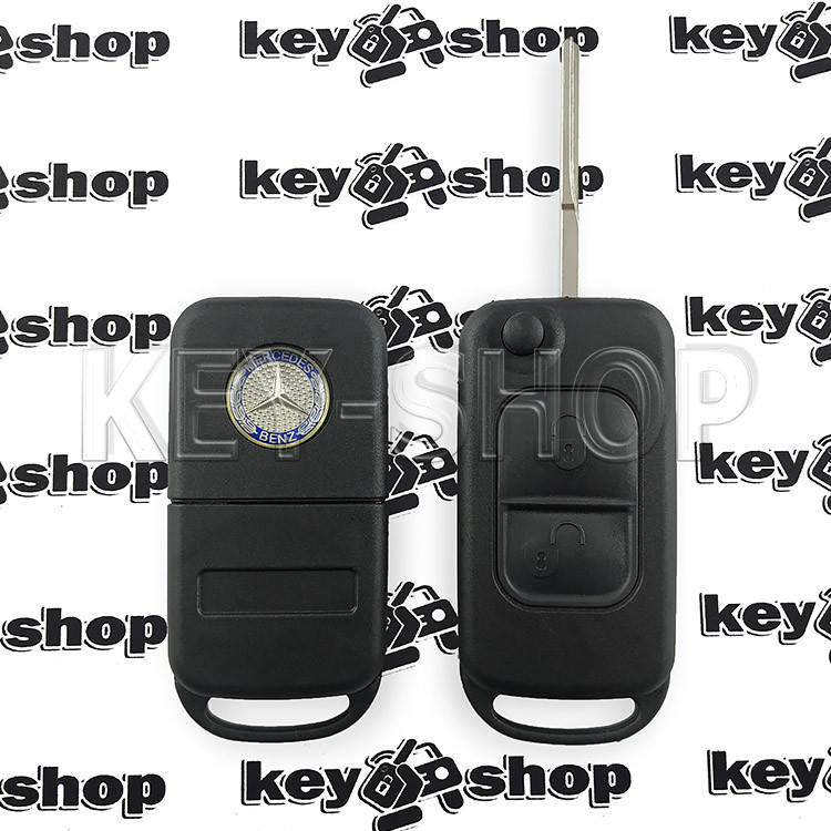 

Ключ Mercedes W168, A-class (корпус Мерседес) 2 - кнопки, лезвие HU64