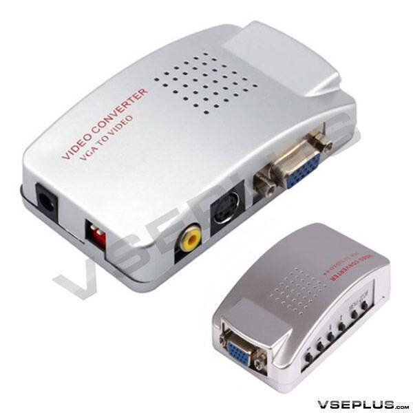 

Конвертер VGA - RCA + S-Video + VGA, серый