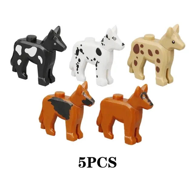 

Фигурка Собак милые питомцы. аксессуары для конструктора Лего, Разные цвета