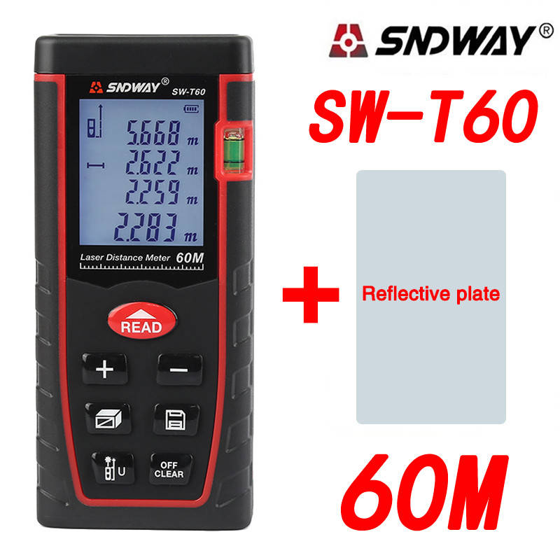 

Лазерна рулетка Sndway SW-T60 Лазерный дальномер 60м