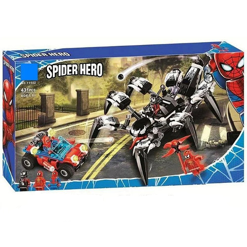 

Конструктор SUPER HEROES SPIDERMAN: Краулер Венома 431дет. 11502 р.41 * 23 * 6,5см.
