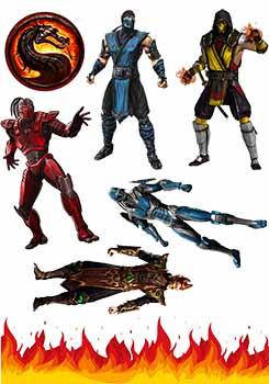 

Вафельная картинка Мортал Комбат (Mortal Kombat) А4