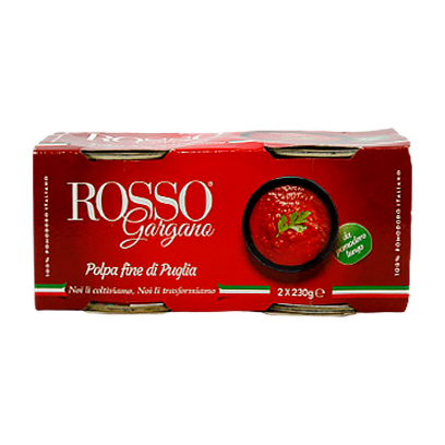 

Польпа Горгано Россо Gargano Rosso Polpa 2*230g 12пач/ящ (Код : 00-00005273)