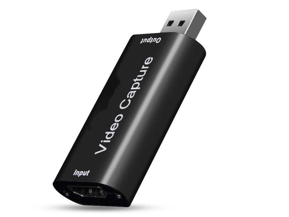 

Міні карта відео захоплення USB до HDMI Відеореєстратор 1080P чорний