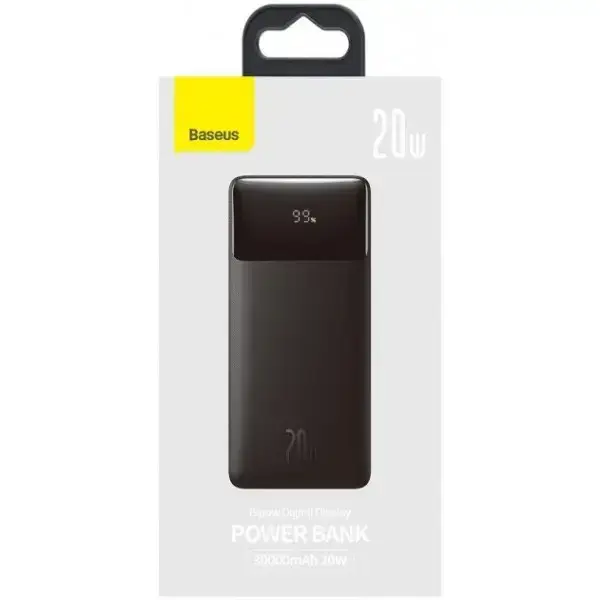 

Повербанк Baseus 30000 mAh 20W Bipow Digital Display (Black)
