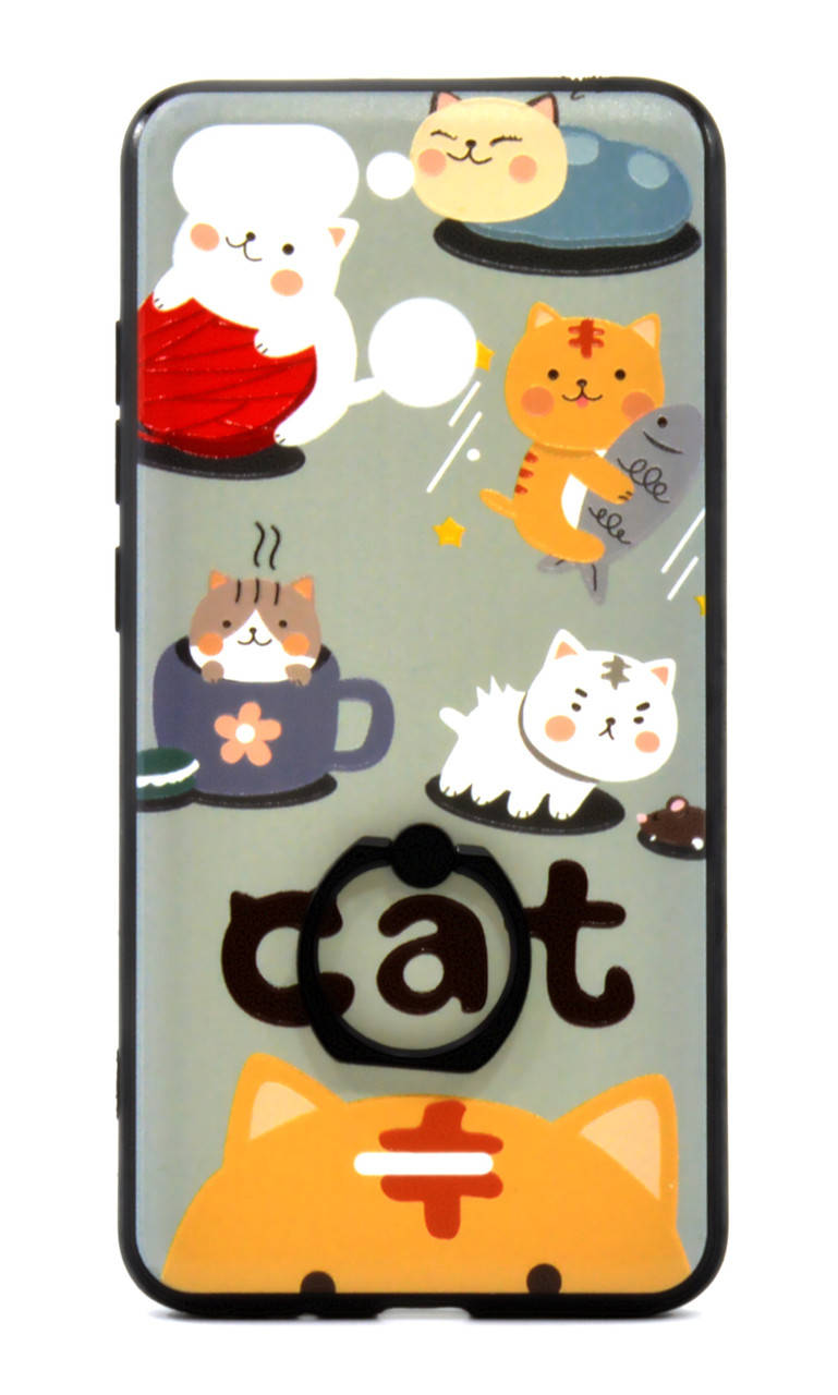 

Чехол накладка для Xiaomi Redmi 6 TPU Котята, Черный