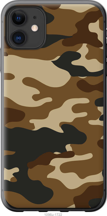 

TPU черный чехол 'Камуфляж v2' для iPhone 11