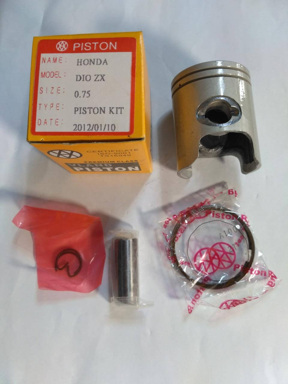 

Поршень ремонтный Honda Dio AF-34/35 50cc, 40.75mm (Vland Тайвань)