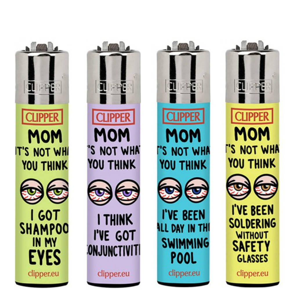 

Газовая Зажигалка Клиппер Lighters Коллекция MOM QUOTES, Разные цвета