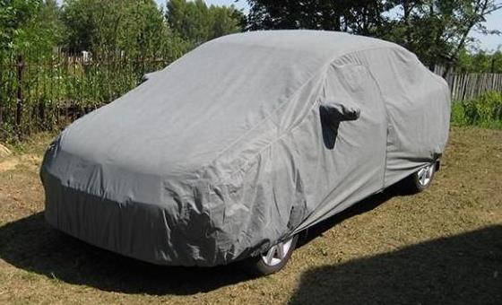 

Уплотненный тент с подкладкой Avtoforma на легковой авто размер L, Серый