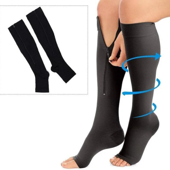 

Гольфы Компрессионные от варикоза, на молнии Zip Sox . Цвета - ЧЕРНЫЙ,