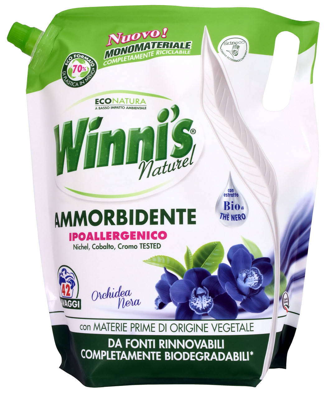 

Гипоаллергенный ополаскиватель для стирки Madel Winni's Ammorbidente Ecoformato Orchidea Nera 1470 ml