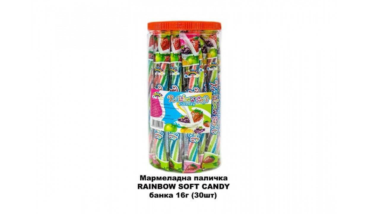 

Мармеладная палочка RAINBOW SOFT CANDY банка 30 шт