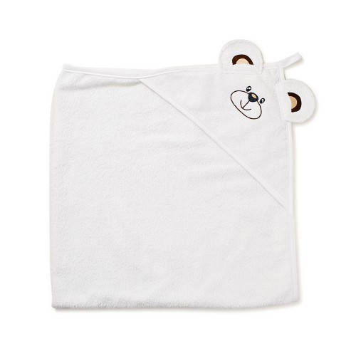 

Детское полотенце с капюшоном и ушками Twins Мишка 100*100 см, Белый
