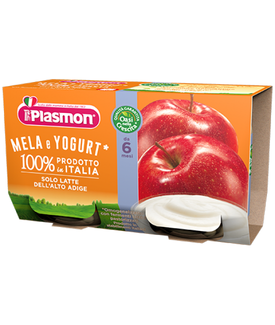 

Йогурт Plasmon Mela e Yogurt 2х120гр