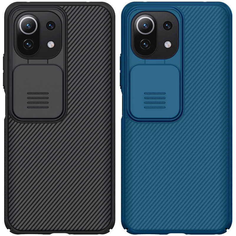

Карбоновая накладка Nillkin Camshield (шторка на камеру) для Xiaomi Mi 11 Lite, Синий