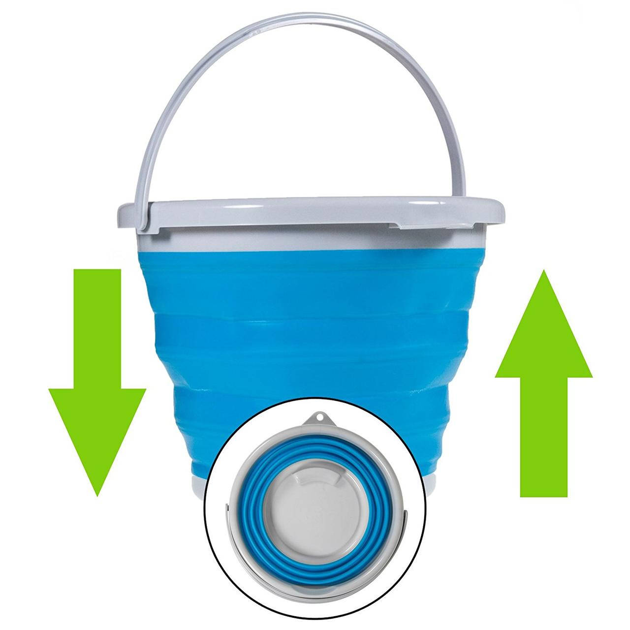 

Ведро складное Collapsible Bucket, туристическое, 5 литров