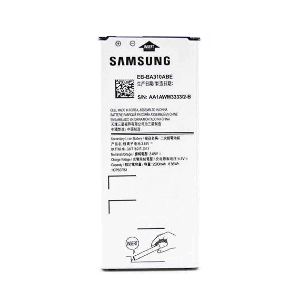 

Аккумулятор EB-BA310ABE для Samsung Galaxy A3 2016, A310, 2300mAh