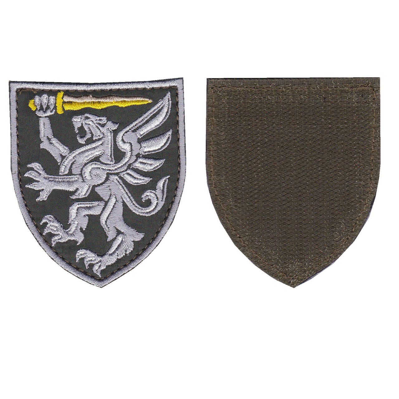 

Шеврон военный / армейский, 80 я отдельная десантно-штурмовая бригада, на липучке, на оливке, ВСУ 8 см * 7 см