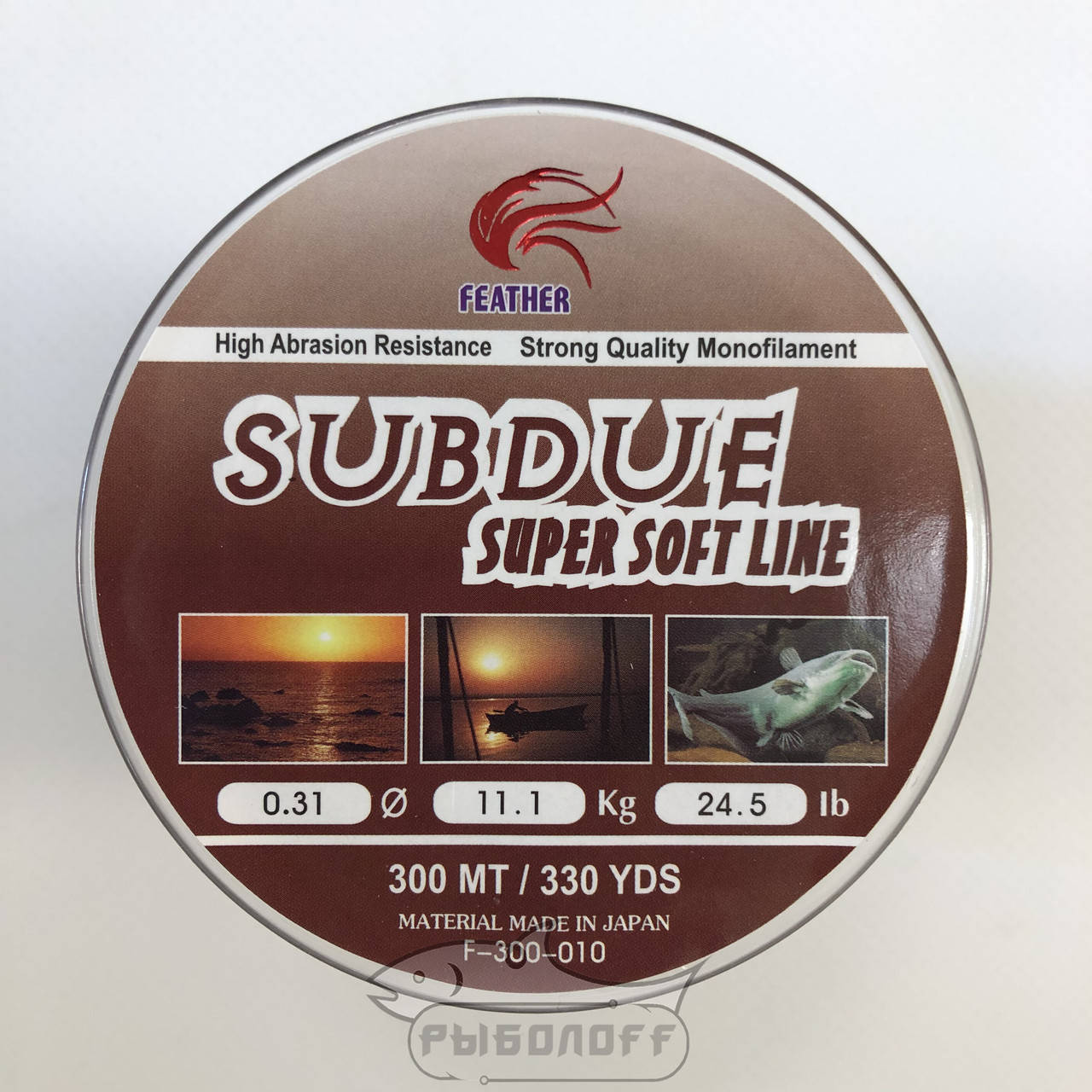

Леска коричневая Feather Subdue 0.31мм 300м