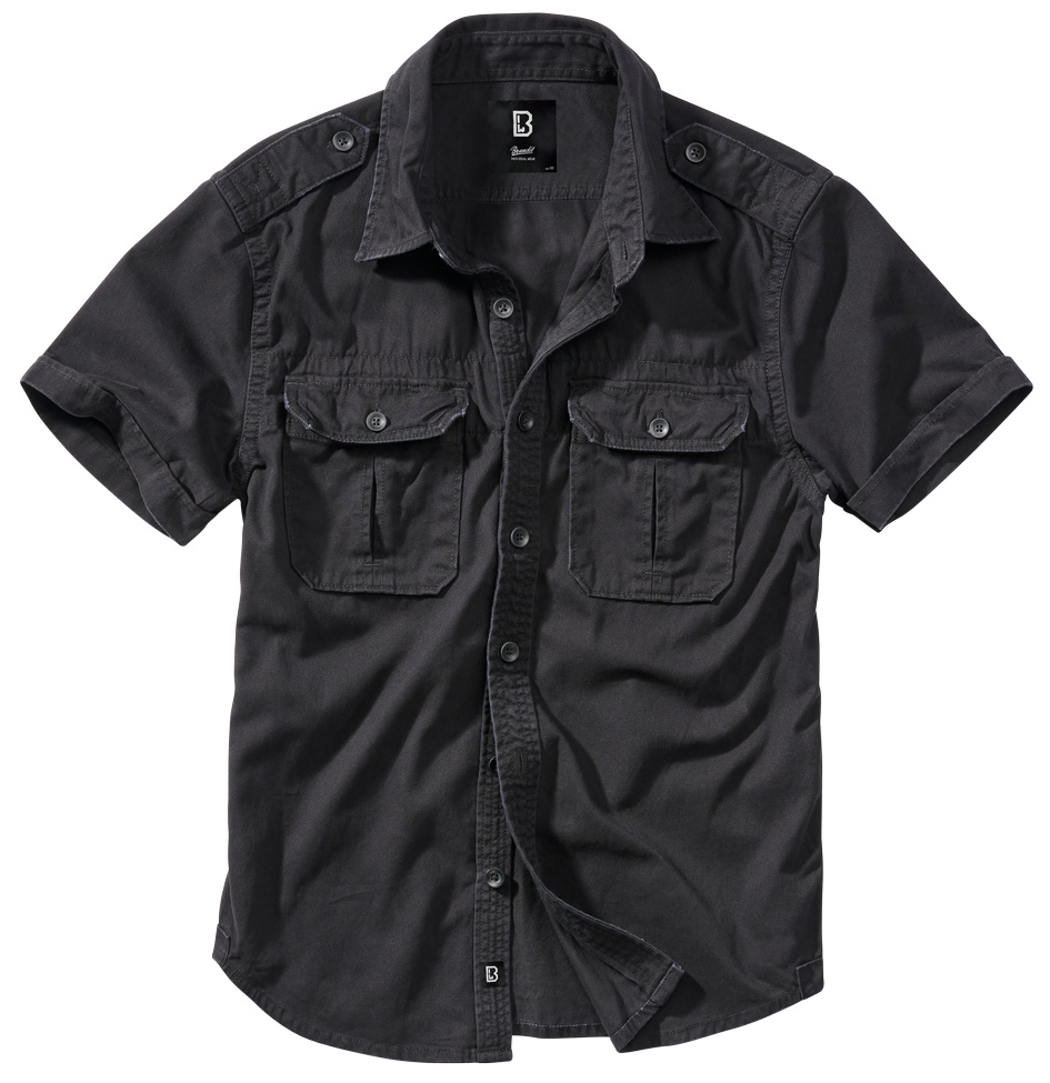 

Рубашка винтажная Short Sleeve, Brandit р.L, Черный