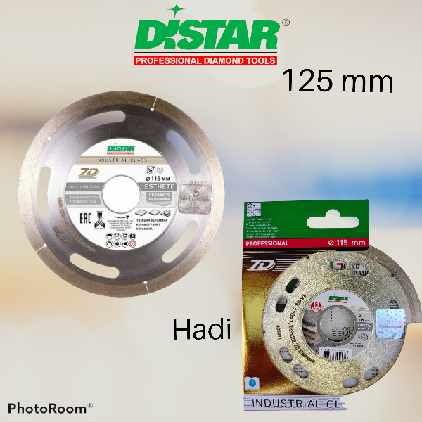 

Круг алмазный 125х1.1 мм Esthete 7D, Distar, Диск по плитке .