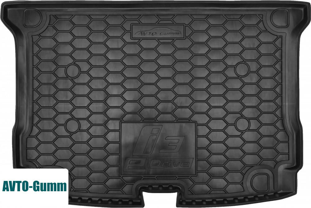 

Коврик в багажник для BMW i3 '13-, резиновый (AVTO-Gumm), Черный